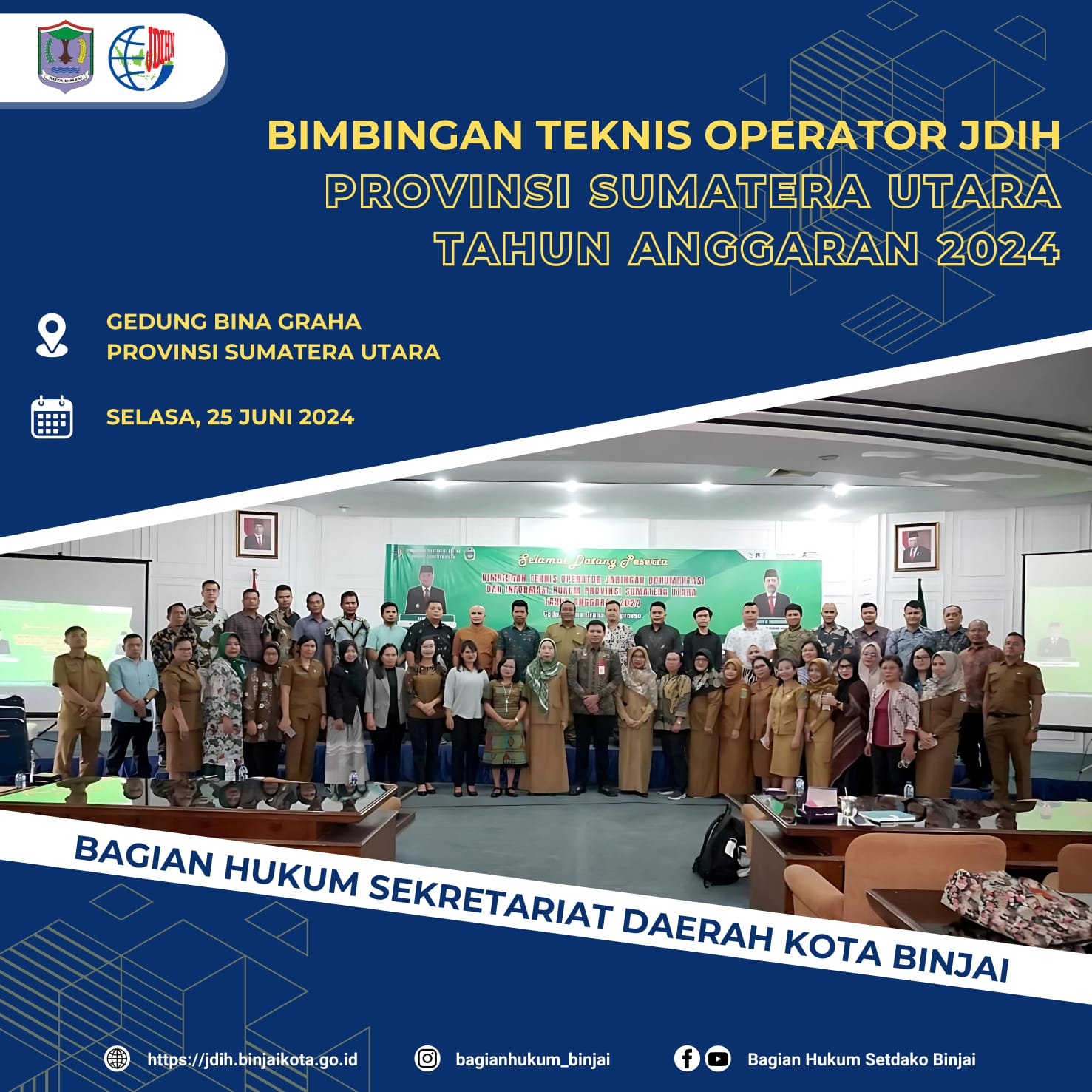 Bimbingan Teknis Operator Jaringan Dokumentasi dan Informasi Hukum Provinsi Sumatera Utara T.A 2024